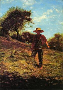 Haymaking Artwork by Winslow Homer