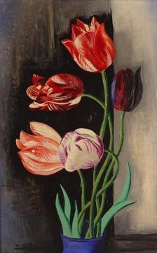 Tulips Artwork by Moise Kisling