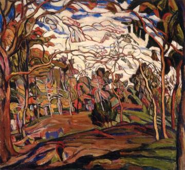 Through the Trees Artwork by Abraham A. Manievich