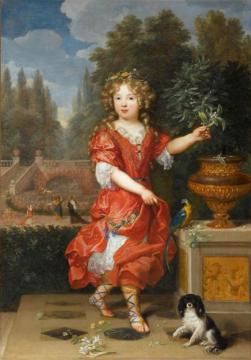Mademoiselle De Blois, Marie-anne De Bourbon, Daughter Of Louis Xiv And Louise De La Vallière Artwork by Pierre Mignard