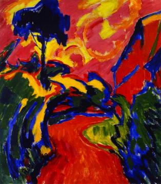 Corner Of A Park Artwork by Karl Schmidt Rottluff