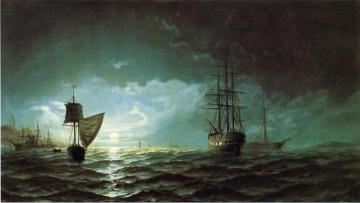 Moonlight Over Constantinople Artwork by Edward Hoyer