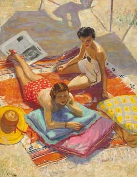 Sunbathers Artwork by Sir John Lavery