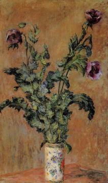 Vase Of Poppies Artwork by Claude Oscar Monet