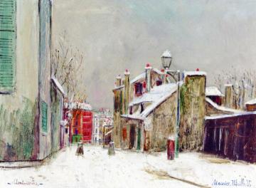 The House of Mimi Pinson Artwork by Maurice Utrillo