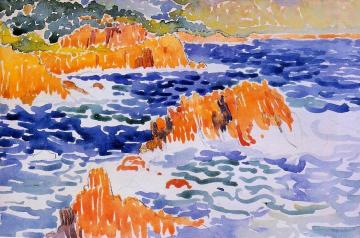 Rocks at Trayas Artwork by Henri Edmond Cross