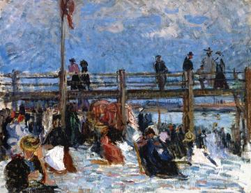 The Beach at Sainte-Adresse Artwork by Raoul Dufy