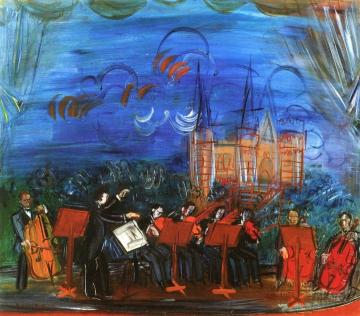 Blue Orchestra Artwork by Raoul Dufy