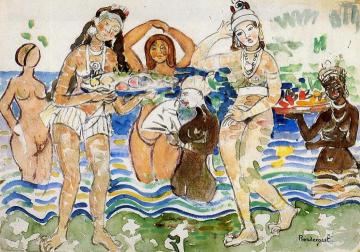 Sea Maidens Artwork by Maurice Prendergast