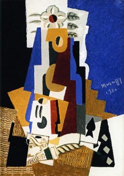 Still LIfe with Ace of Spades Artwork by Louis Marcoussis