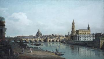 View Of Dresden From The Right Bank Of The Elbe With The Augustus Bridge Artwork by Bernardo Bellotto