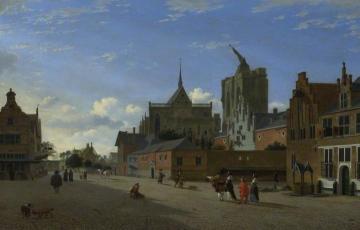 A View in Cologne Artwork by Jan van der Heyden