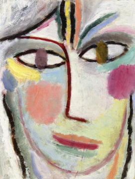 Head Of A Woman, Femina Artwork by Alexej Jawlensky
