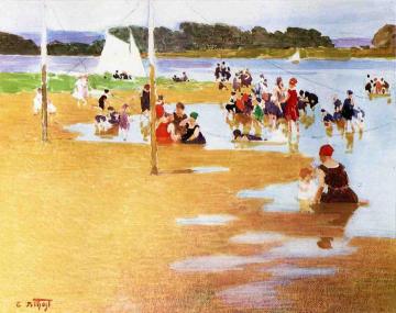 Bathers Artwork by Edward Potthast