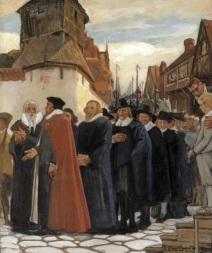 Inauguration Of The Academy Of Turku. Part 3 Artwork by Albert Edelfelt