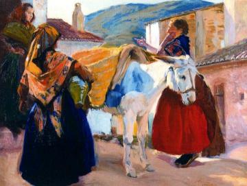 Valencianas Artwork by Jose Mongrell Torrent