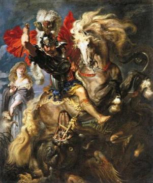St George And A Dragon Artwork by Peter Paul Rubens