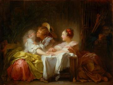 The Stolen Kiss Artwork by Jean Honore Fragonard