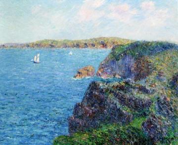 A Cove at Sevignies, Cap Frehel Artwork by Gustave Loiseau