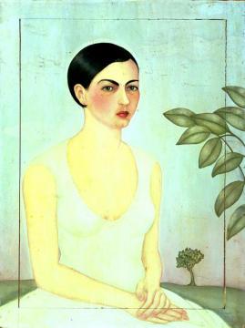 Dama De Blanco Artwork by Frida Kahlo