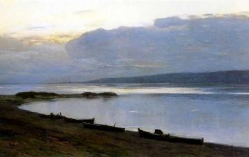Evening on the Volga Artwork by Isaac Ilich Levitan