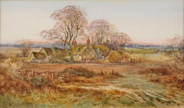 English Landscape Artwork by Henry John Sylvester Stannard