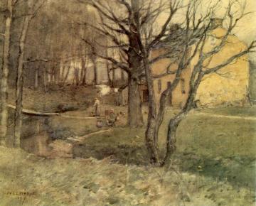 Phillips Mill Homestead Artwork by William Langson Lathrop
