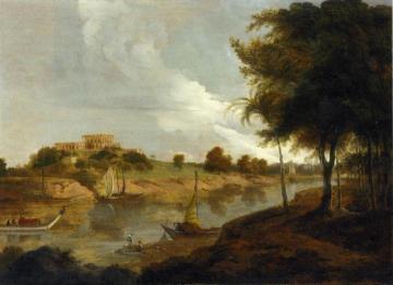 Hill House, Former Residence of Agustus Cleveland at Bhagalpore Artwork by Thomas Daniell