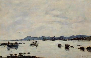 Golfe-Juan, the Bay and the Mountains of Esterel Artwork by Eugène-Louis Boudin