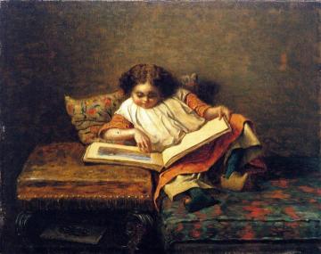 The Art Lover Artwork by Eastman Johnson