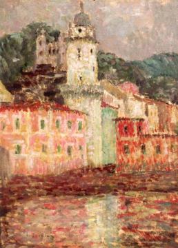 L'Eglise Dolceaqua Artwork by Henri Le Sidaner