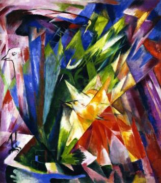 Birds Artwork by Franz Marc