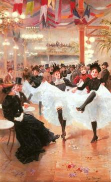 Cafe De Paris Artwork by Jean Georges Beraud
