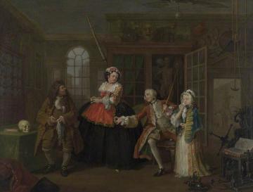 Marriage a la Mode:  The Conversation Artwork by William Hogarth