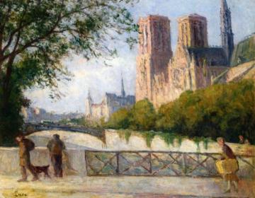 Notre Dame, Paris Artwork by Maximilien Luce