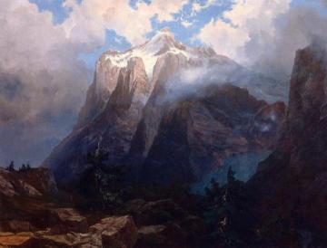 Mount Brewer from King's River Canyon, California Artwork by Albert Bierstadt