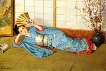 Okilusan, Yokahama Artwork by Theodore Wores