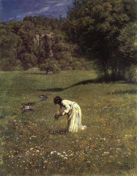 In the Meadow Artwork by Hans Thoma