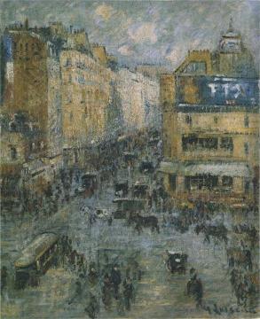 Clignancourt Street In Paris Artwork by Gustave Loiseau