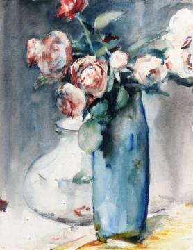 Two Vases Artwork by Louis Soutter