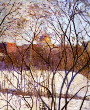 The State House Artwork by Lilla Cabot Perry