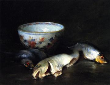 Still Life with Fish Artwork by William Merritt Chase
