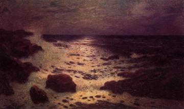 Moonlight on the Sea and the Rocks Artwork by Ferdinand du Puigaudeau