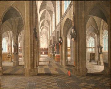 Interior Of The Notre Dame Cathedral In Anvers Artwork by Pieter Neefs the Elder