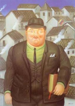 A Lawyer Artwork by Fernando Botero