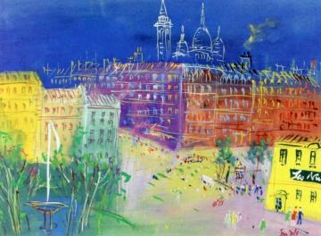 Paris, Place Pigalle Artwork by Jean Dufy