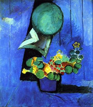 Flowers And Ceramic Plate Artwork by Henri Matisse