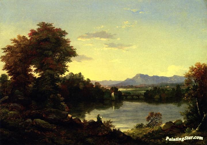 Peaceful Evening Artwork by Christopher Pearse Cranch