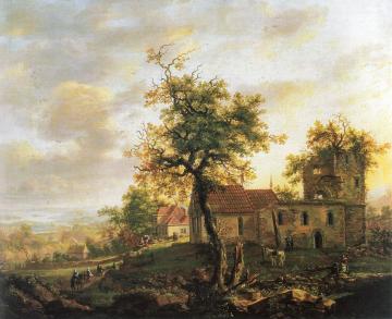 Avaldsnes Church Artwork by Johan Christian Dahl