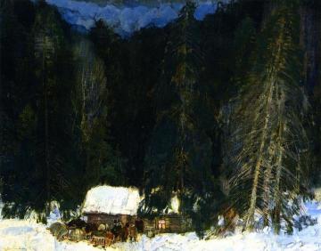 In the Wilderness of Siberia Artwork by Leon Shulman Gaspard